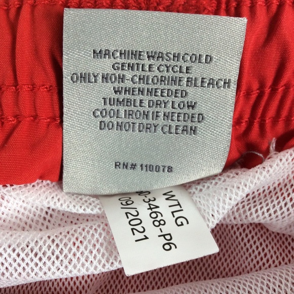 U.S. Polo Assn. Boys Swim Shorts Swim Trunks Size L 10-12 Red Blue NWT - Picture 11 of 11